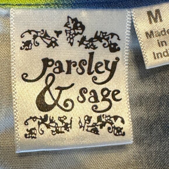 Parsley & Sage Abstract Art Tunic Top Size Medium - Picture 5 of 12